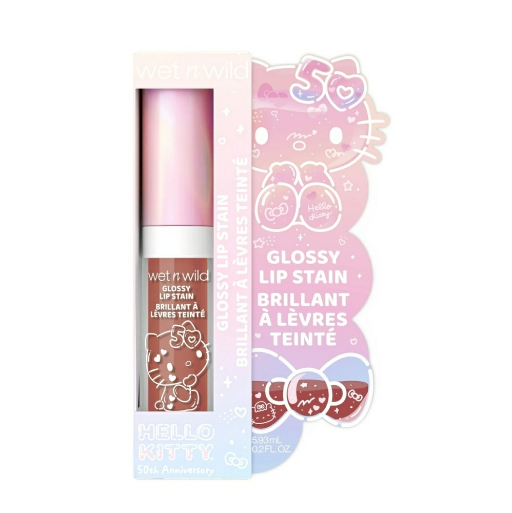 Hello Kitty 50th Anniversary Wet N Wild GLOSSY LIP STAIN So Dreamy Shine